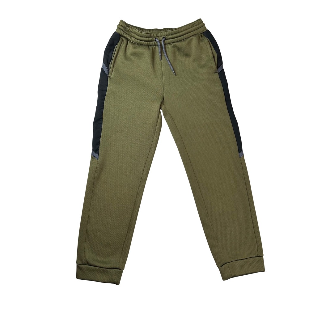 Old Navy Techie Fleece Go-Dry Joggers Olive Green Black‎ Kids Size L 10-12